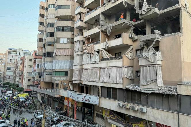 Residential buildings in the Haret Hreik district, south of Beirut, were targeted by Israeli attacks. November 23, 2025