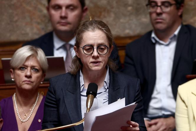 Socialist deputy for Seine-et-Marne Céline Thiébault-Martinez, at the National Assembly, in Paris, 28 May 2025.