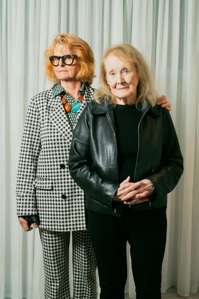 Claire Simon (à gauche) et Annie Ernaux, à Paris, en octobre 2025.