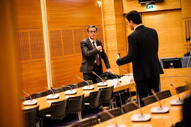 Lors de l’audition de Martin Ajdari, président de l’Autorité de régulation audiovisuelle et numérique (Arcom), à l’Assemblée nationale, à Paris, le 25 novembre 2025.