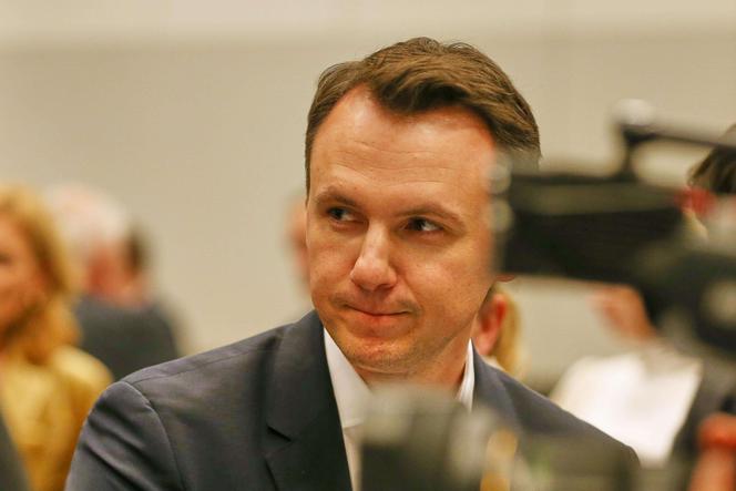 Pascal Reddig, CDU, lors d’une réunion du groupe parlementaire, Berlin, 24 novembre 2025