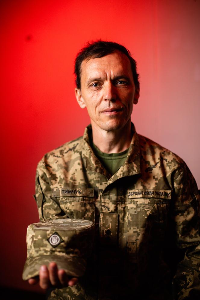 L’écrivain et soldat de l’armée ukrainienne Volodymyr Tymchuk, en 2023.