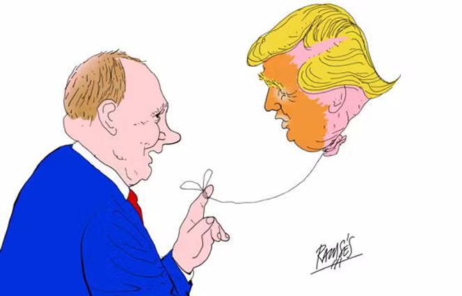 Le dessin paru en une du « Monde » daté du 26 novembre, signé par le dessinateur cubain Ramsès. 