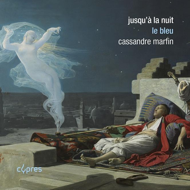 Pochette de l’album « Jusqu’à la nuit. Le bleu », de Cassandre Marfin (piano).