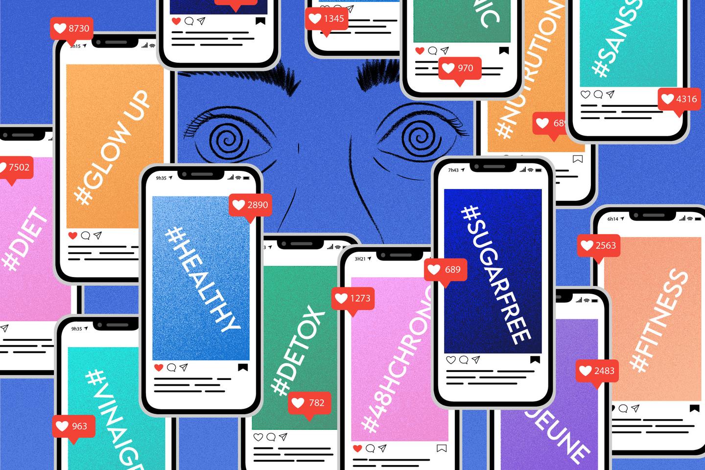 sur les réseaux sociaux, des jeunes adultes soumis aux fake news et aux diktats alimentaires