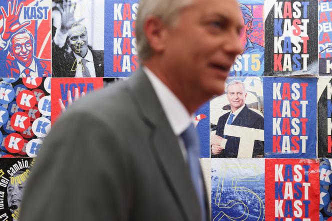 Jose Antonio Kast, candidat chilien du Parti républicain (extrême droite) à la présidence , lors de la présentation d’un plan de sécurité publique à Santiago, au Chili, le 26 novembre 2025.