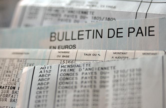 Bulletins de paie. 