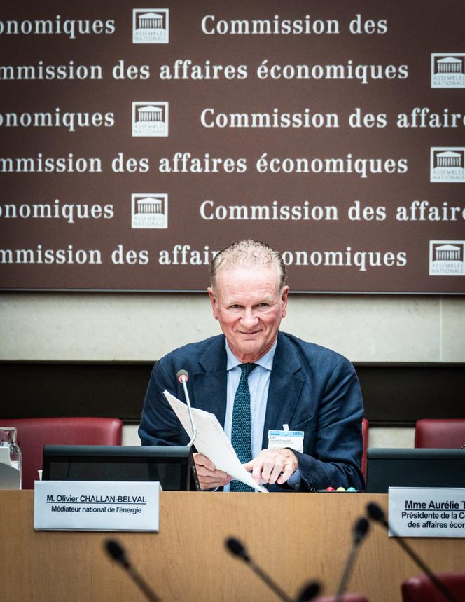 Olivier Challan Belval, médiateur national de l’énergie, lors de son audition devant la commission des affaires économiques de l’Assemblée nationale, à Paris, le 25 juin 2025.