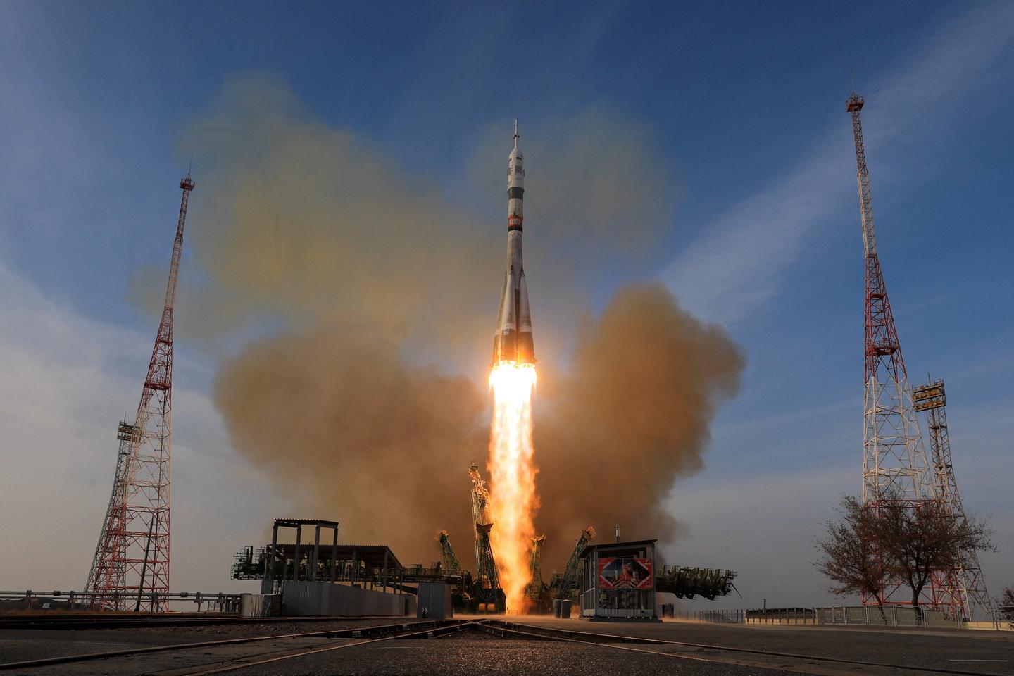Le cosmodrome russe de Baïkonour endommagé après le décollage d’une fusée Soyouz transportant un équipage russo-américain