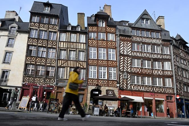 Des maisons à colombages, à Rennes, dans l’ouest de la France, le 15 novembre 2023.