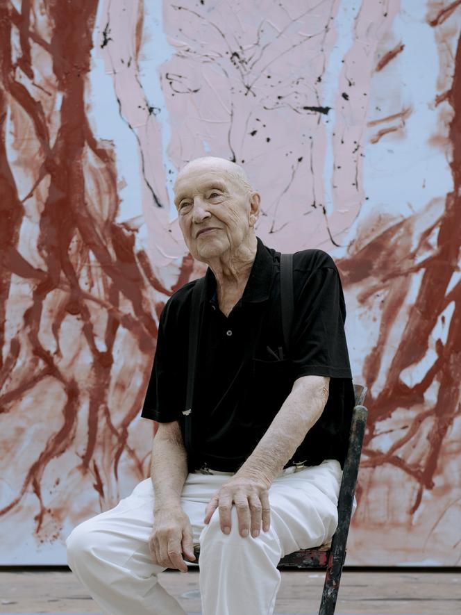 Georg Baselitz, em seu estúdio em Ammersee (Alemanha), 24 de junho de 2025.