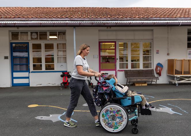 Au centre d’éducation motrice Aintzina, à Boucau (Pyrénées-Atlantiques), le 13 novembre 2025.