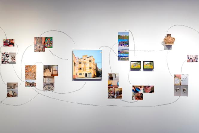 Vue de l’exposition « Cosmogrammes », de Sara Ouhaddou, à l’Institut des cultures d’islam, à Paris, en septembre 2025.