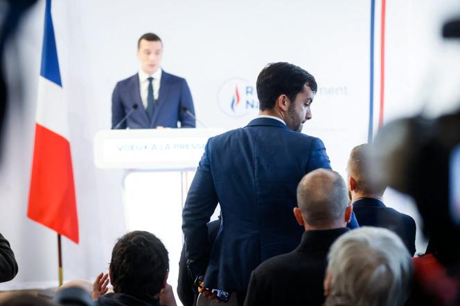 Le député RN Jean-Philippe Tanguy, lors des vœux à la presse du président du Rassemblement national, Jordan Bardella, à Paris, le 10 janvier 2023.