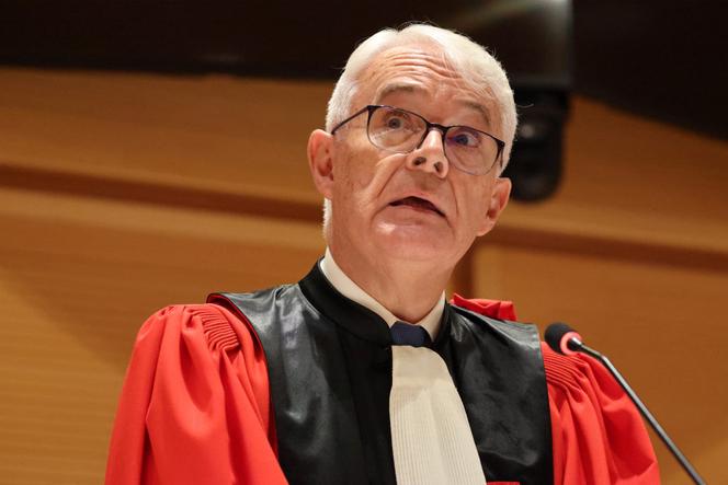 Jean-François Bohnert, procureur de la République financier, lors de la cérémonie d’investiture du nouveau président du tribunal de Paris, le 29 septembre 2025.