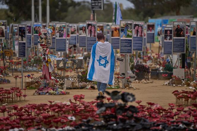 Sur les lieux du massacre du festival Nova, près du kibboutz Réïm et de la frontière avec Gaza, dans le sud d’Israël, le 30 novembre 2025.