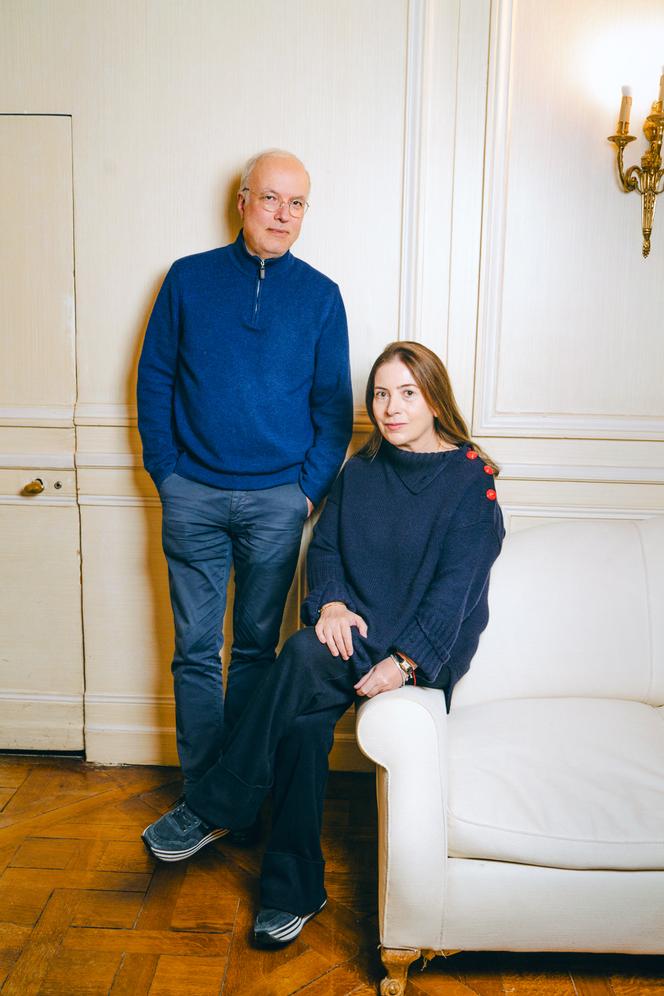 Emmanuel Guibert et Anne Goscinny, dans les locaux de la maison d’édition Gallimard, en novembre 2025.