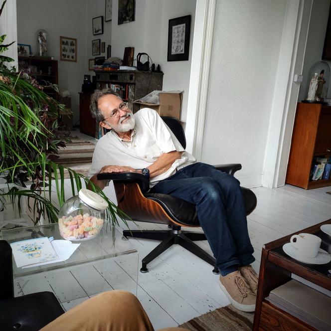 Le dessinateur belge, Frank Pé, à Bruxelles, en 2021.