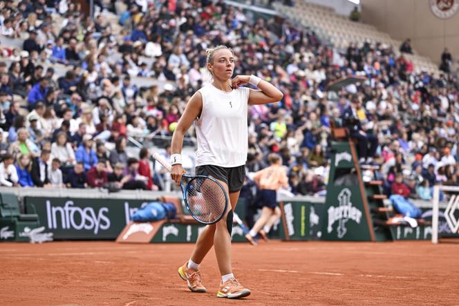 Alice Tubello, lors des qualifications pour Roland-Garros, à Paris, le 22 mai 2024.