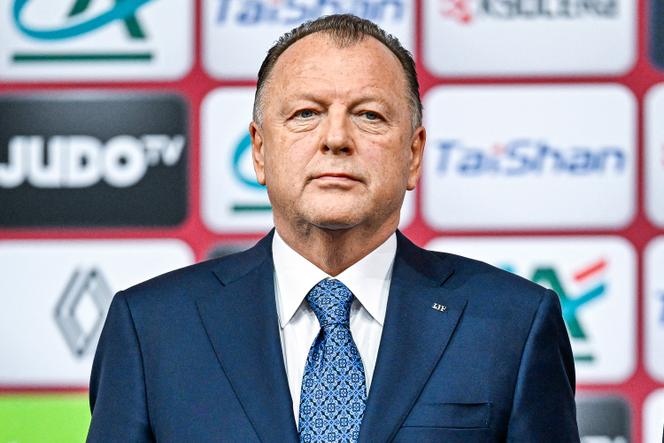 Marius Vizer, président de la Fédération internationale de judo, au Grand Slam de Paris, à l’Accor Arena, le 1ᵉʳ février 2025.