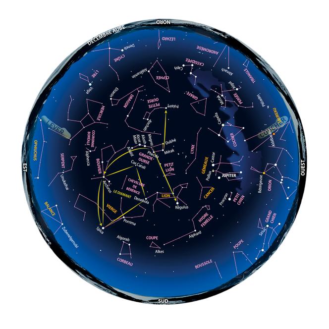 Le ciel à l’aube en décembre 2025.