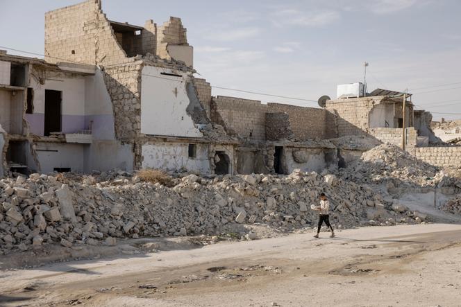 Le quartier d’Hadariya, fortement touché par les combats pendant la guerre, à Alep, le 24 novembre 2025. 