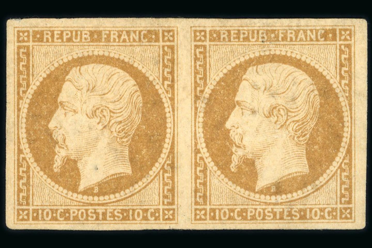 Marché du timbre : des lettres du 1er janvier 1849 et une paire du 10 centimes « Présidence » exceptionnelles