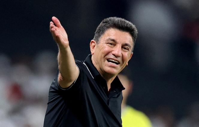 Le sélectionneur de l’équipe nationale d’Iran, Amir Ghalenoei, lors d’un match de qualification face aux Emirats arabes unis, à Al-Aïn, le 10 septembre 2024.