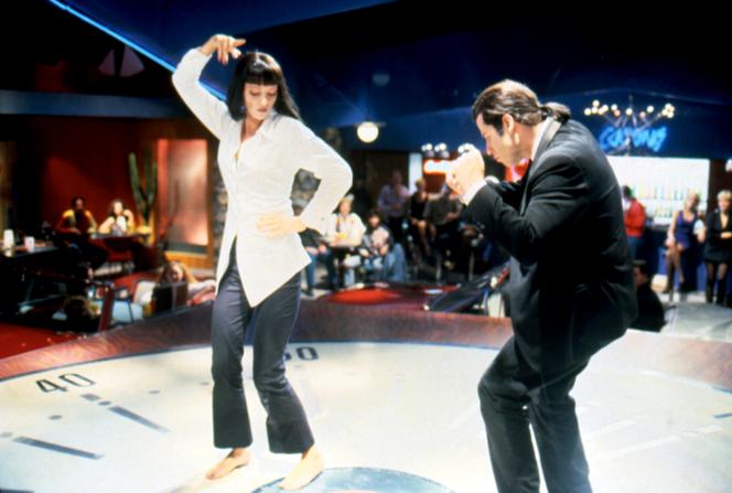 Uma Thurman et John Travolta, dans le film « Pulp Fiction » (1994), de Quentin Tarantino.