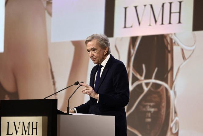 Bernard Arnault le 17 avril 2025, à Paris. 