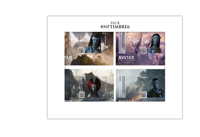 « Pack » standard réunissant les quatre blocs « #NFTimbre ».