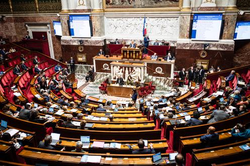 La ministre de l’action et des comptes publics, Amélie de Montchalin, lors de la nouvelle lecture du PLFSS, à l’Assemblée nationale, à Paris, le 5 décembre 2025.