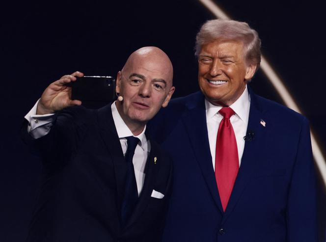 FIFA president Gianni Infantino and US President Donald Trump at the 2026 FIFA World Cup draw in Washington, December 5, 2025.