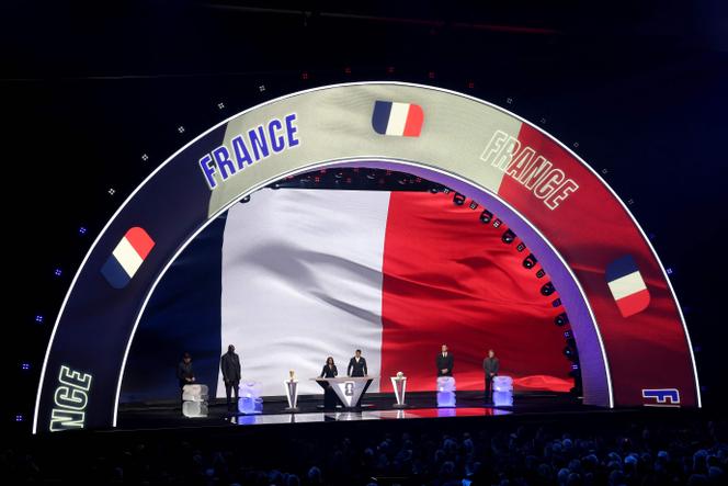 Lors du tirage au sort des groupes de la Coupe du monde 2026, le 5 décembre 2025, au Kennedy Center de Washington.