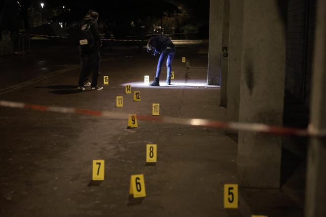 A Grenoble, après qu’une grenade a été lancée dans un bar, le 12 février 2025.