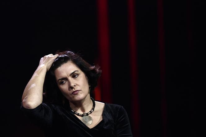 Anne Coffinier, présidente de la Fondation Kairos, lors d’un débat, organisé par « Le Journal du dimanche », à Paris, le 25 novembre 2025.