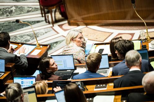 La ministre de la santé, Stéphanie Rist, à l’Assemblée nationale, à Paris, le 9 décembre 2025.