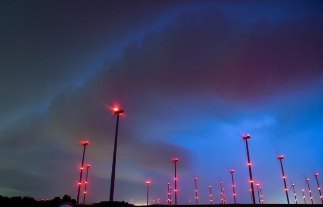 Des éoliennes à Sieversdorf (Allemagne), le 11 juin 2019.