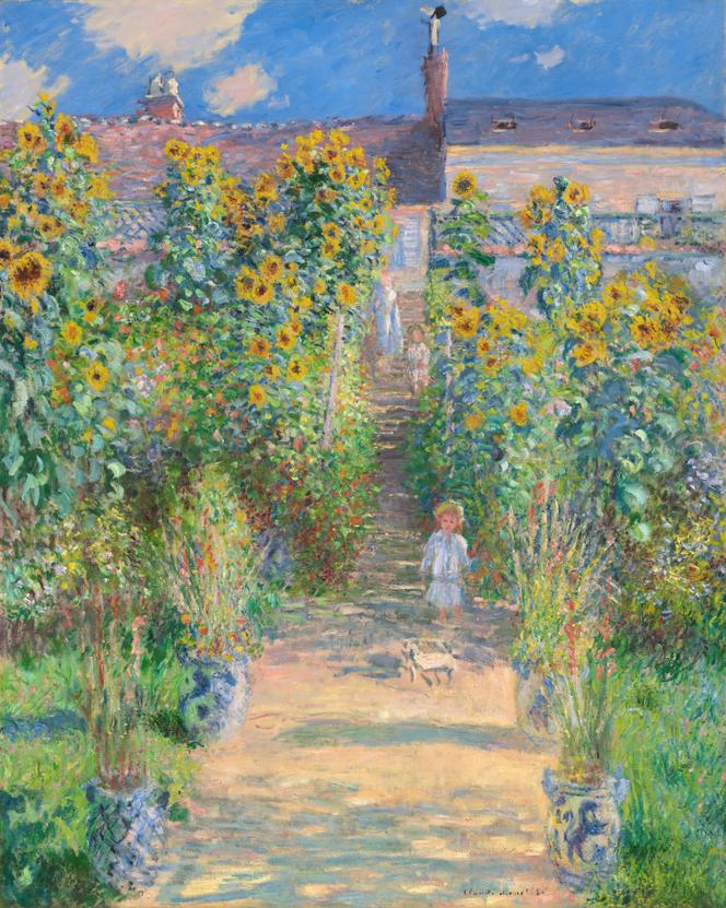 « Le Jardin de Monet à Vétheuil », de Claude Monet (1880).