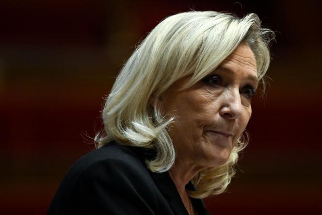 Marine Le Pen, à l’Assemblée nationale, à Paris, le 10 décembre 2025.