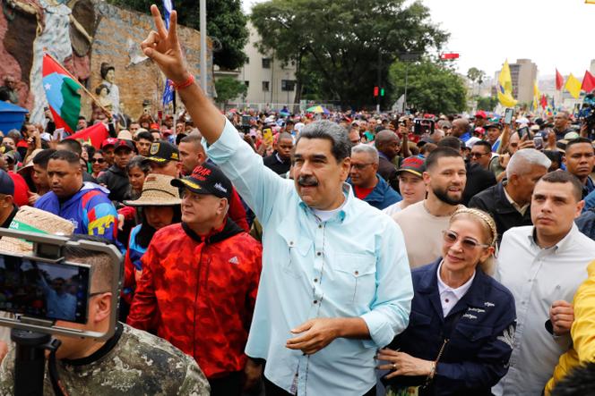 President Nicolas Maduro joins a rally marking the anniversary of the Battle of Santa Isabel, which took place during Venezuela's 19th-century Federal War, in Caracas, Venezuela, December 10, 2025. 