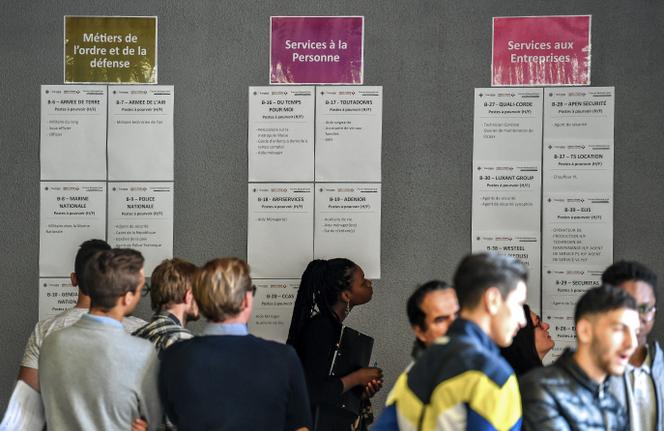 Lors d’un salon de l’emploi à Tourcoing, dans le nord de la France, le 4 octobre 2018.