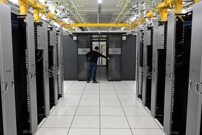 Au centre de données SFR de Cesson-Sevigné (Ille-et-Vilaine), le 14 décembre 2020.