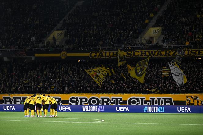 L’équipe des Young Boys de Berne avant un match de Ligue Europa face au Panathinaïkos, le 25 septembre 2025, à Berne.