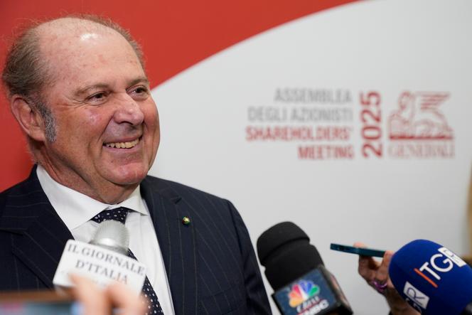 Philippe Donnet, directeur général de l’assureur Generali, après l’assemblée générale des actionnaires du groupe Generali 2025, à Trieste (Italie), le 24 avril 2025.