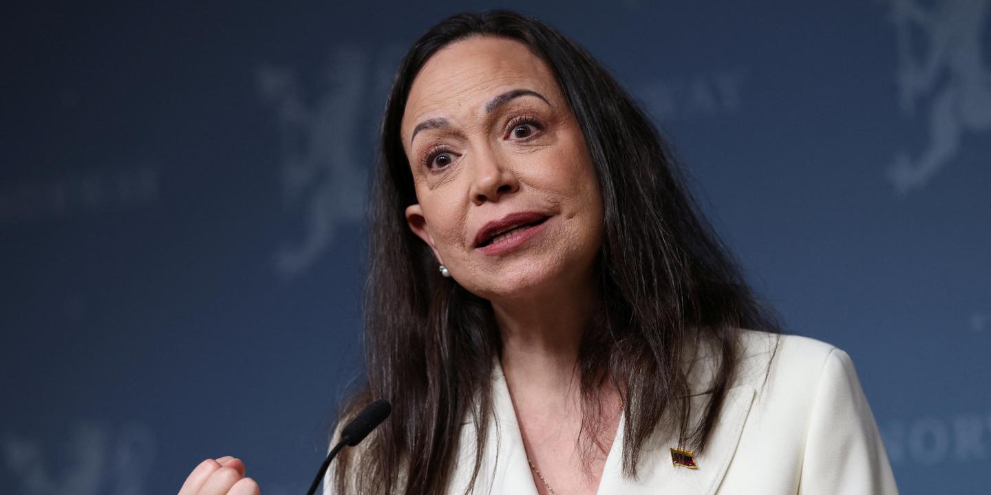 L’opposante vénézuélienne Maria Corina Machado, prix Nobel de la paix 2025, appelle à forcer le départ du président Maduro