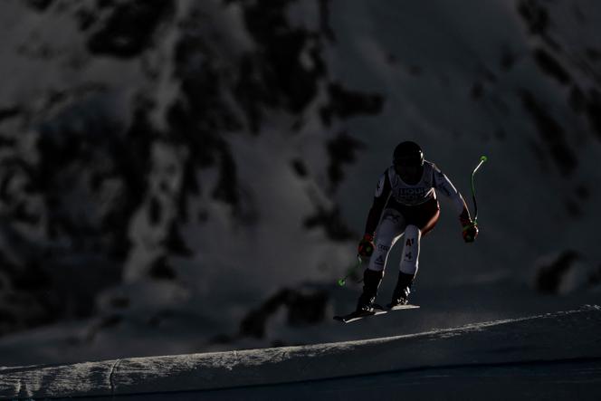 Lors de la descente féminine de Val-d’Isère, épreuve comptant pour la Coupe du monde de ski, le 16 décembre 2023.