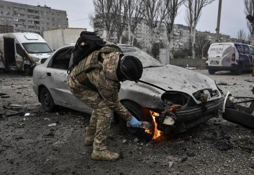 A Zaporijia, en Ukraine, le 14 décembre 2025.