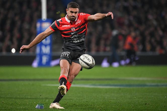 L’arrière international français Melvyn Jaminet, alors joueur du Stade toulousain, lors d’un match de Top 14 face à Castres, le 23 décembre 2022, à Toulouse.