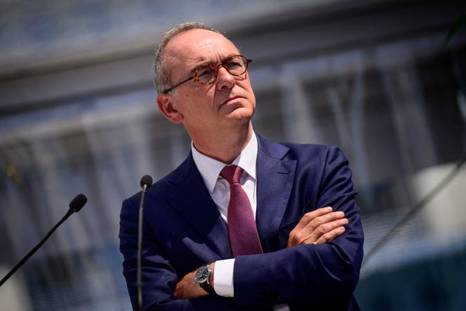 Xavier Piechaczyk, président du directoire de RTE, à Saint-Nazaire (Loire-Atlantique), le 2 mai 2024.